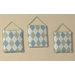 Argyle Green Blue Collection Wall Hangings 