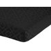 Diamond Black Collection Fitted Crib Sheet  - Black