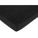 Minky Dot Black Collection Fitted Crib Sheet  - Black