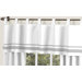 Hotel White and Gray Collection Window Valance 