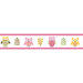 Owl Pink Collection Wall Paper Border 