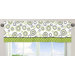 Spirodot Lime and Black Collection Window Valance 