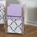 Princess Black, White and Purple Collection Laundry Hamper