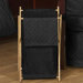 Minky Dot Black Laundry Hamper