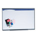 Horizontal Format Planning System in White with Aluminum Frame