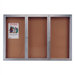 Enclosed Bulletin Board, 24" Wide
