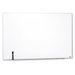 Magnetic Dry Erase Board, Painted Steel, 48 x 31, White, Aluminum Frame                                                      