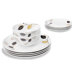 12 Piece Lemongrass Dinnerware Set