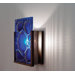 FNJudy Wall Sconce with Textured Cast Glass Panel and Partial Side Diffuser