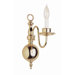 Back To Basics  Williamsburg Wall Sconce in Polished Brass