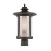 One Light Medium Post Lantern in Black