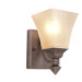 Rustic Tea Branch One Light Wall Sconce in Antique Bronze