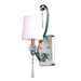 One Light Wall Sconce in Brushed Nickel