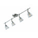 Milan  Vanity Light in  Brushed Steel