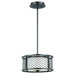 Chainlink 2 Light Mini Drum Foyer Pendant