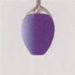 Flora Single Light Pendant with Blue Glass Diffuser in Chrome