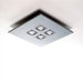 Polifemo Four Light Square Flush Ceiling Mount