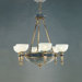Catalonia Six Light Traditional Chandelier in Antique Brass