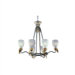 Parma Chandelier in Vintage SIlver