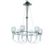 Pavia Six Light Chandelier in Nickel