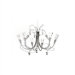 Flute Nine Light Chandelier in Aluminum