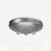 Triple Pendant Accessory Canopy in Metallic Gray