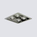 Space Four Light Square Recessed Light in Metallic Gray