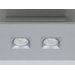 Polifemo Two Light Flush Mount with White Glass