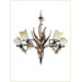 Lombardia Five Light Chandelier in Weathered Coffee