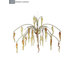 Daniela Five Light Chandelier in Aluminum