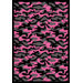 Whimsy Funky Camo Camouflage Rug
