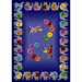 Educational Circus Elephant Parade Kids Rug