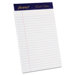 Gold Fibre Jr. Legal Rule Watermarked Writing Pads in White