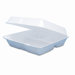 Dart Carryout Food Container, Foam Hinged 3-Compartment, 9-1/2 X 9-1/4 X 3, 200/Carton