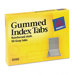 Gummed Index Tabs, 7/16w x 13/16h, Gray, 50/pack                                                                             