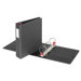 Locking D-Ring Binder W/Labelholder, 3" Capacity, Black