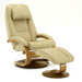 Oslo 52 Leather Ergonomic  Recliner and Ottoman