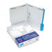 Folders With Embossed Fasteners, 1/3 Cut, Top Tab, Letter, Blue, 50/Box                                                      