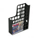 DecoFile Plastic Magazine File, 3 x 9-1/2 x 12-1/2, Black                                                                    