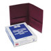 Oxford Twin-Pocket Portfolio, Embossed Leather Grain Paper, 25/Box