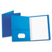 Oxford Paper Twin-Pocket Portfolio, Tang Fasteners, Letter, 1/2" Capacity, 25/Box