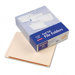 End Tab Expansion Folders, 2 Fasteners, Straight Tab, Letter, 14Pt Manila, 50/Box