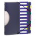 Project Sorter,w/ Elastic Clsre,11-3/4"x7/8"x10",Multicolor