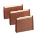 Expanding File Pockets,Vertical,1-3/4" Exp,Letter,10/BX,Red