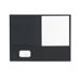 Twin-Pocket Folder, 2-Pockets, Legal, 150 Sheet Capacity, Black