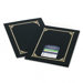Certificate/Document Cover, Linen Stock, Black, Six per Pack                                                                 