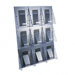 Multi-Pocket Wall-Mount Literature Systems, 27.38" Wide
