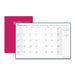 Academic Stitched Cover Monthly Planners, 14 Mos, 7"x10", Red, 2013