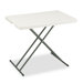 Indestruc-Tables Too Personal Folding Table, 30w x 20d, Platinum                                                             
