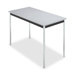 Utility Table, 48"x24"x29", Chrome Legs, Granite/Black